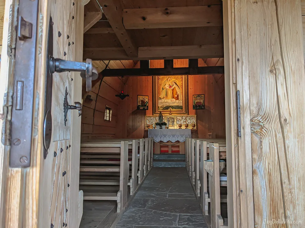 4.5 km evening hike to Theresienkapelle in Ratzen from Schwarzenberg 18 inside old church chapel in vorarlberg schwarzenberg