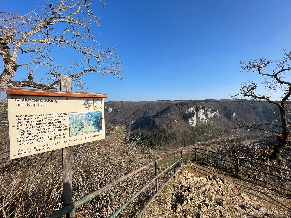 10 km Beuroner Wanderweg im Naturpark Obere Donau 9 Aussichtspunkt Beuron Eichfelsen