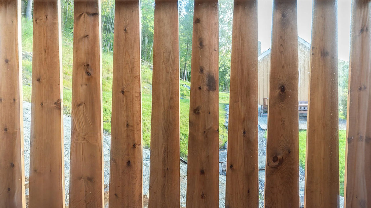 A Smallholding at Nesjestranda- tapered wood planks