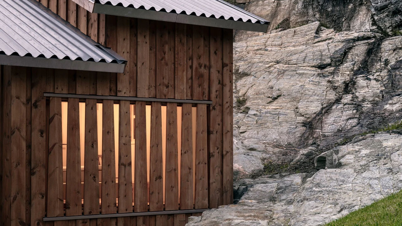 A Smallholding at Nesjestranda- adapts to natural terrain