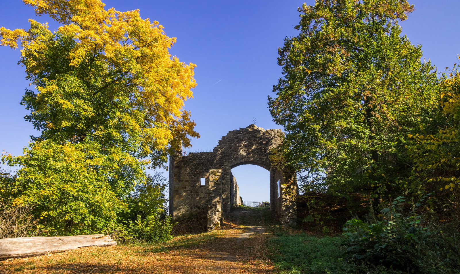 Eingangstor zur Ruine Bramberg
