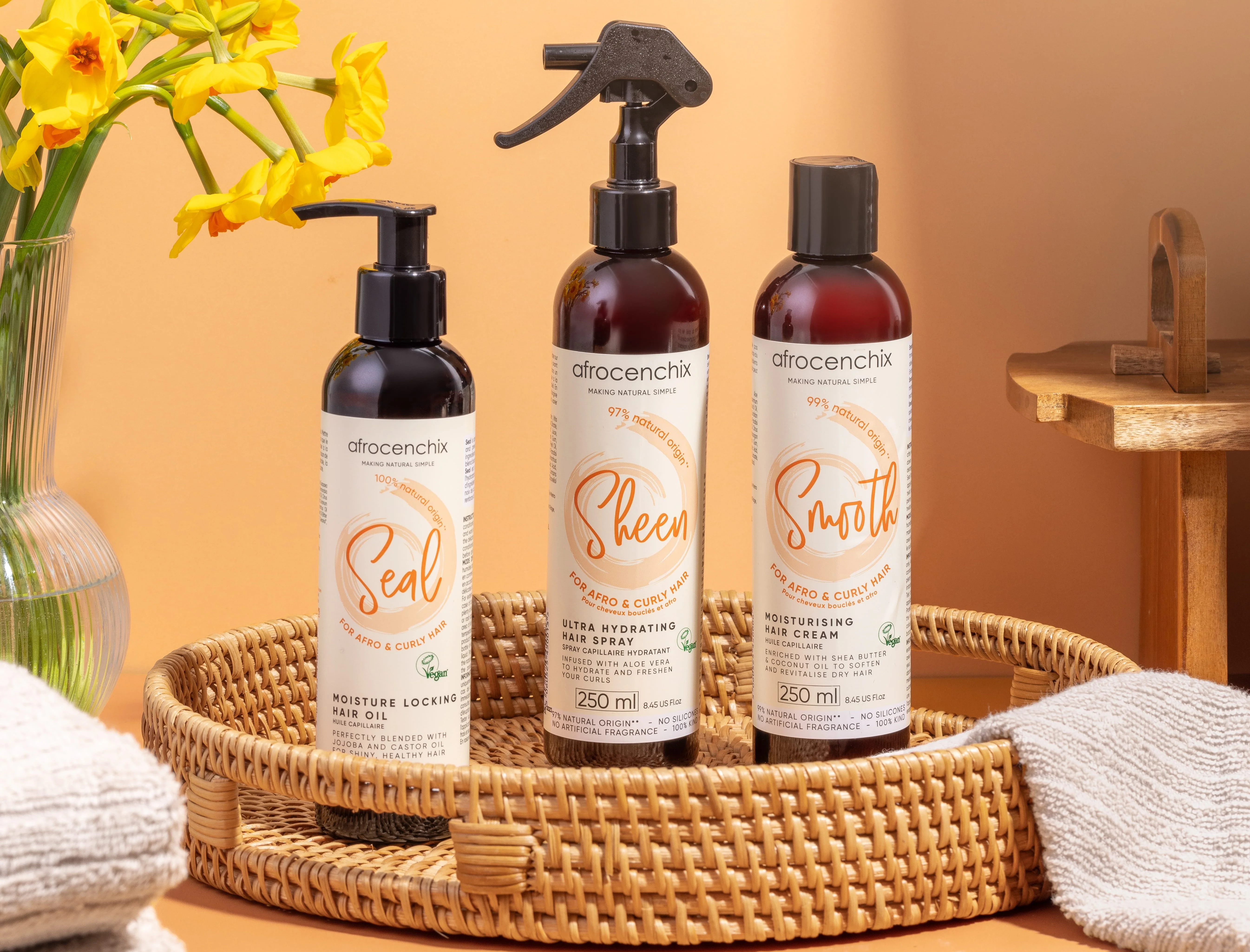 Afrocenchix ritual haircare sets for couples and 4C hair