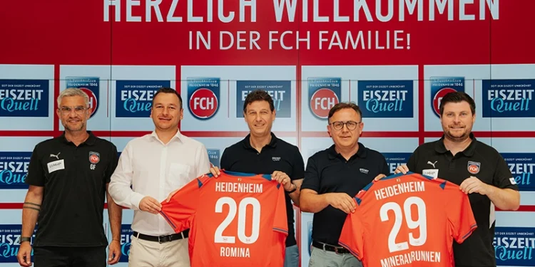 EiszeitQuell wird neuer Mineralwasserpartner des 1. FC Heidenheim 1846