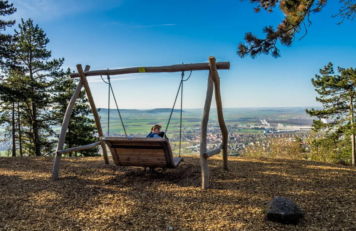 Panoramaschaukel am Conradseck auf der Traumrunde Schwanberg