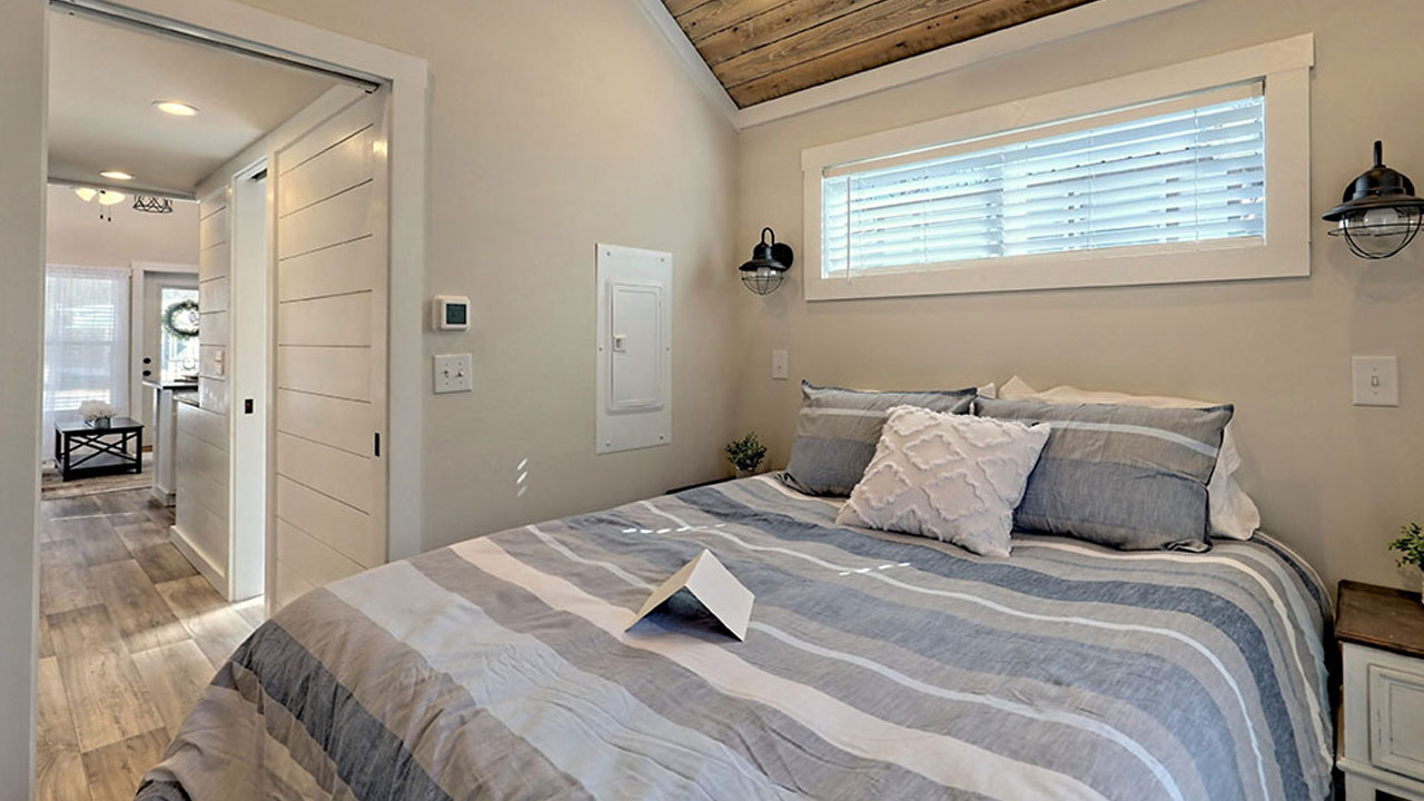 Swayback Tiny House Park Model ground floor bedroom