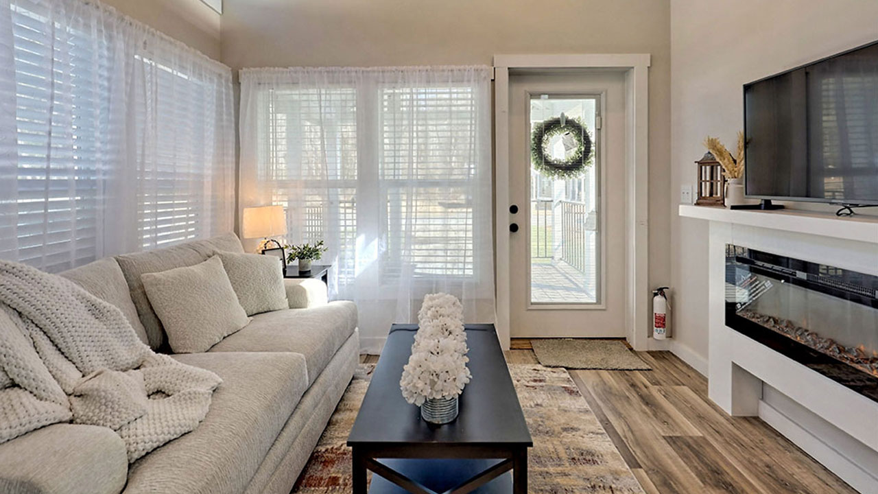 Swayback Tiny House Park Model living area