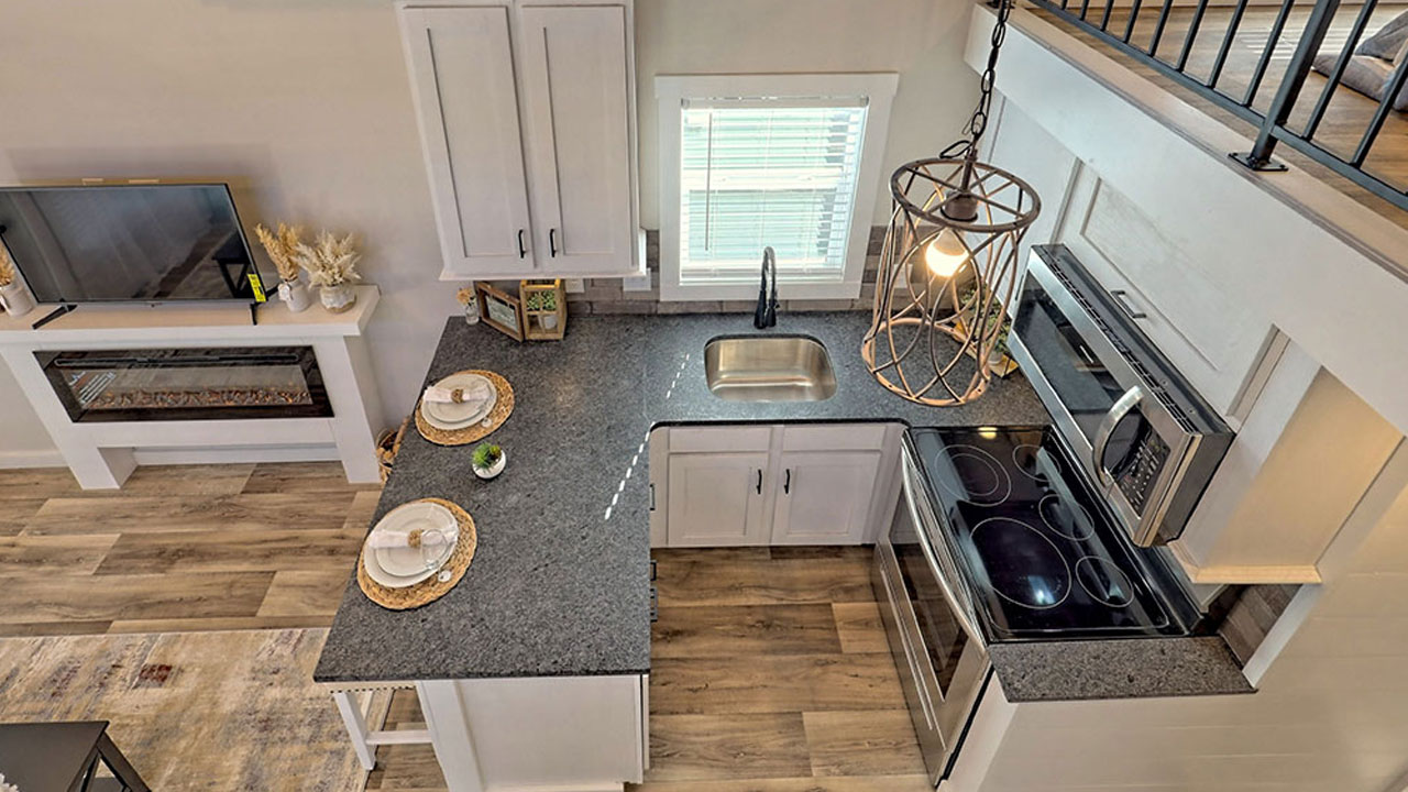 Swayback Tiny House Park Model kitchen 1