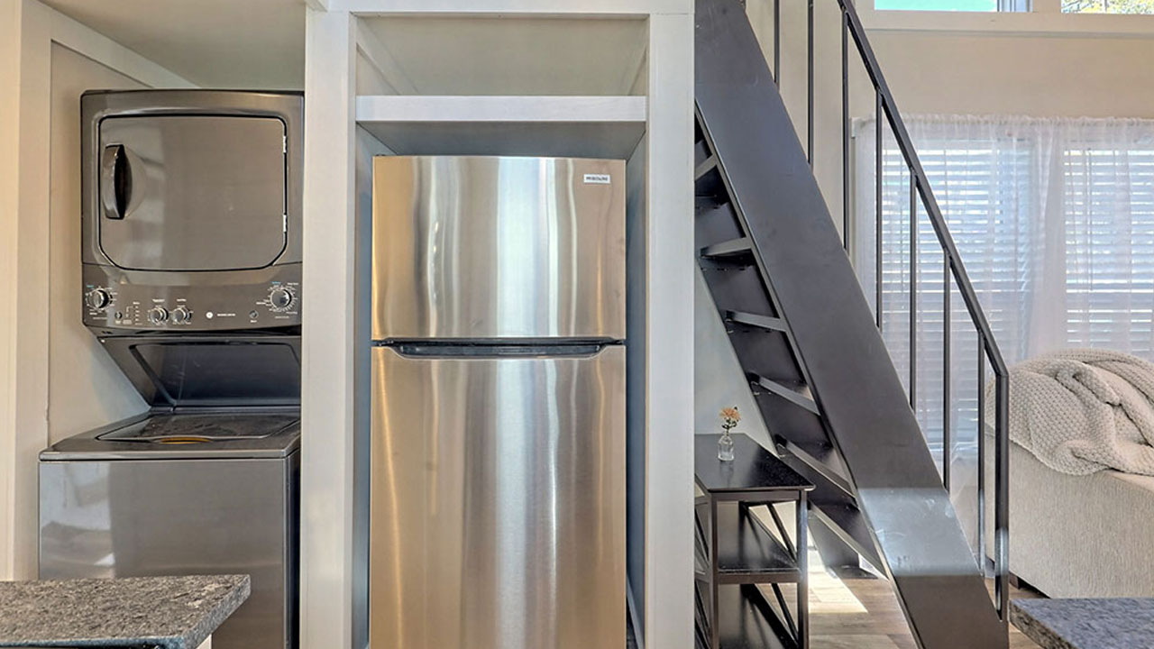 Swayback Tiny House Park Model appliances