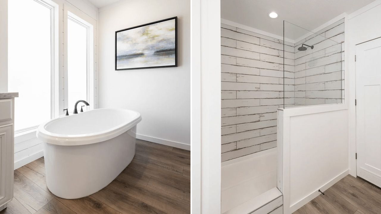 Anna Fae tiny house bathtub and shower