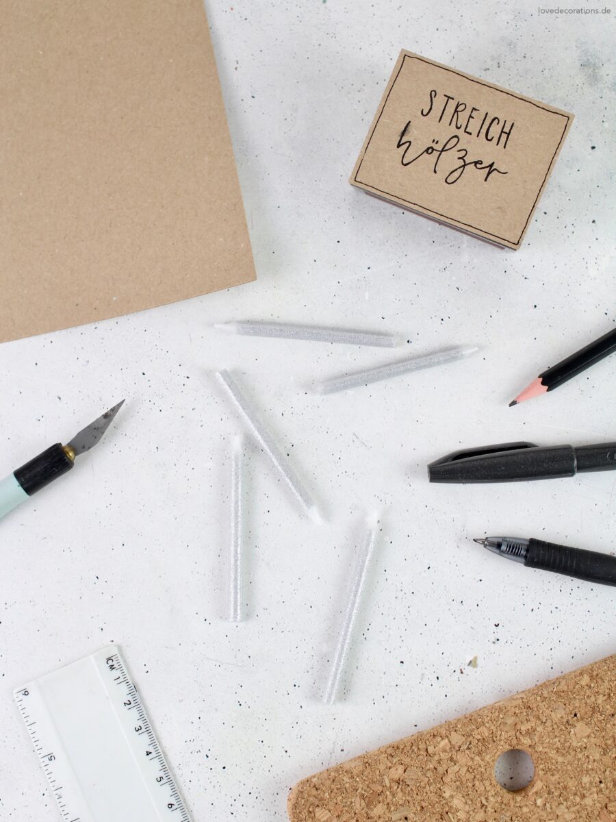 DIY Geburtstagskarte mit Kerze und Streichholz