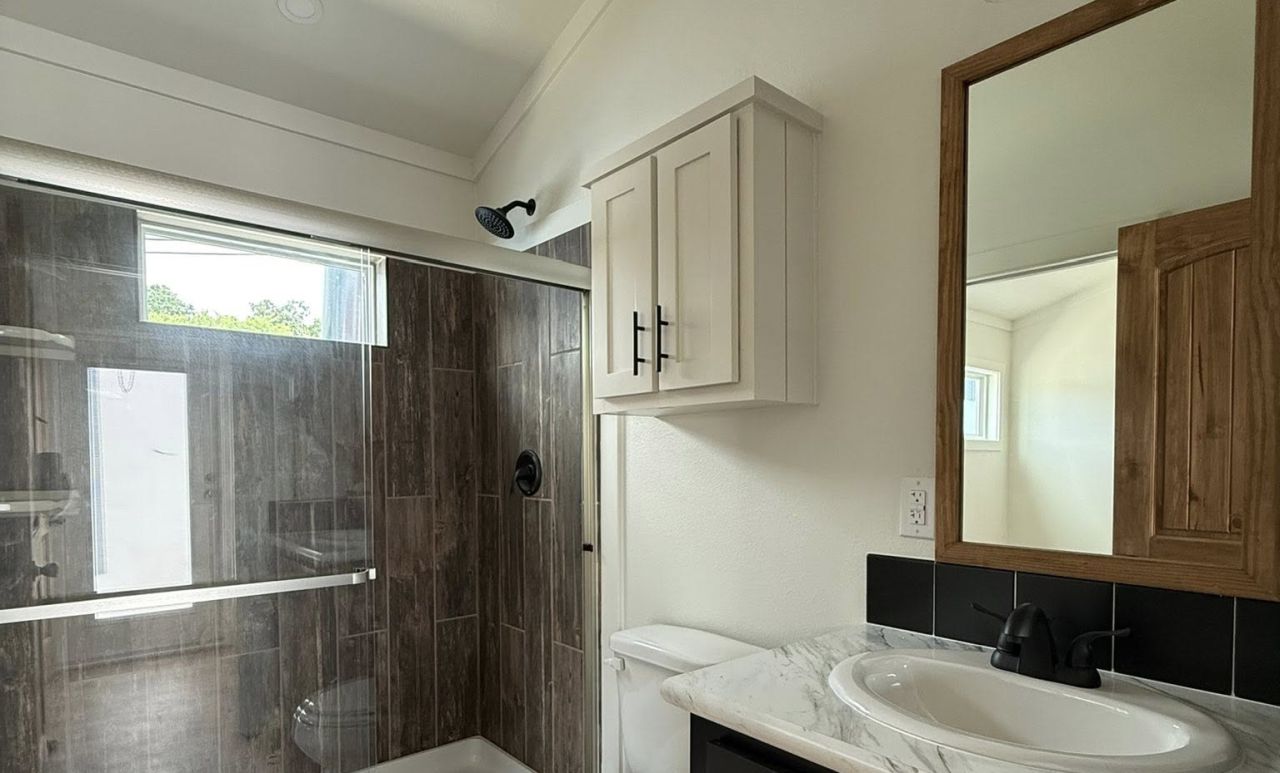 Butch Cassidy tiny house toilet and bathroom