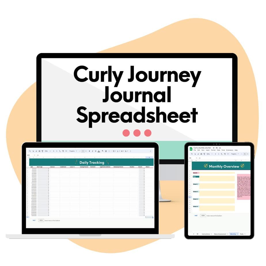 Curly Journey Journal – Tabellenkalkulationsversion