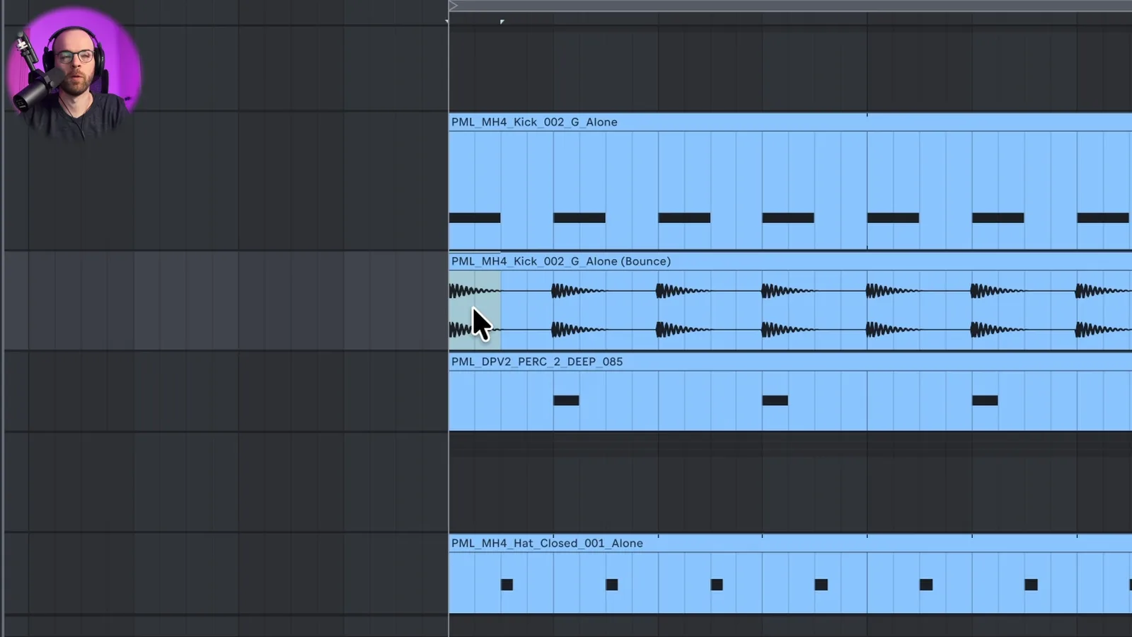 Minimale melodische House-Drum-Programmierung in Ableton