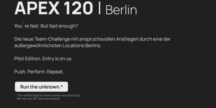 APEX 120 Berlin: Neues Lauf-Event auf dem Teufelsberg fordert die schnellsten Berliner Läufer