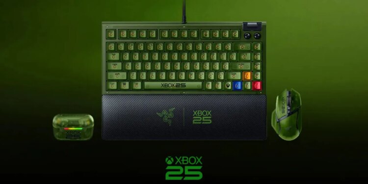 Einige Razer-Gaming-Geräte erhalten zum 25-jährigen Jubiläum der Xbox (etwas andere) transluzente grüne Optionen